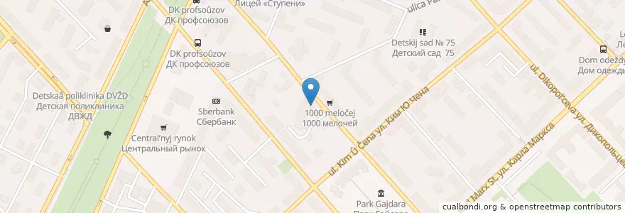 Mapa de ubicacion de Доктор А en Rússia, Distrito Federal Oriental, Krai De Khabarovsk, Городской Округ Хабаровск.