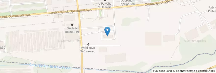 Mapa de ubicacion de Красногвардейская en روسیه, Центральный Федеральный Округ, Москва, Южный Административный Округ.