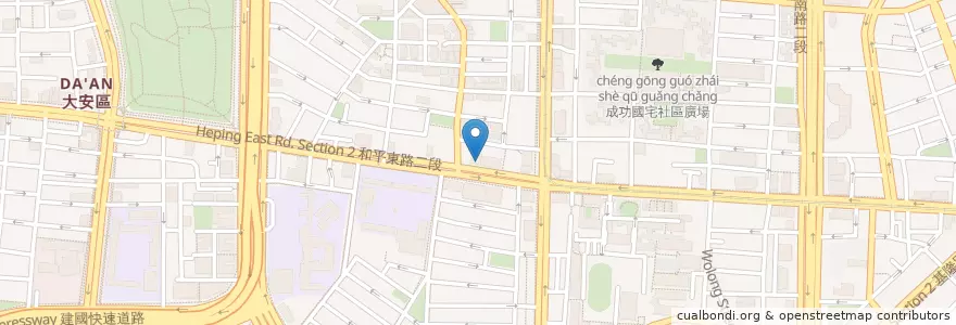 Mapa de ubicacion de 景德耳鼻喉科診所 en Taiwan, 新北市, Taipei, 大安區.