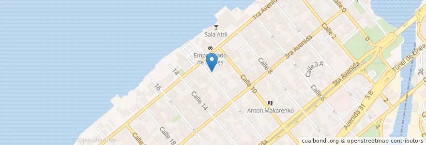 Mapa de ubicacion de Café Ven en Cuba, La Havane.