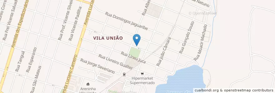 Mapa de ubicacion de Vila União Clube en 巴西, 东北部, 塞阿腊, Região Geográfica Intermediária De Fortaleza, Microrregião De Fortaleza, 福塔莱萨.