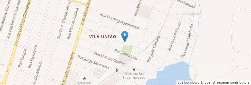Mapa de ubicacion de Bar e Pizzaria Ninildo en 브라질, 북동지방, 세아라, Região Geográfica Intermediária De Fortaleza, Microrregião De Fortaleza, 포르탈레자.