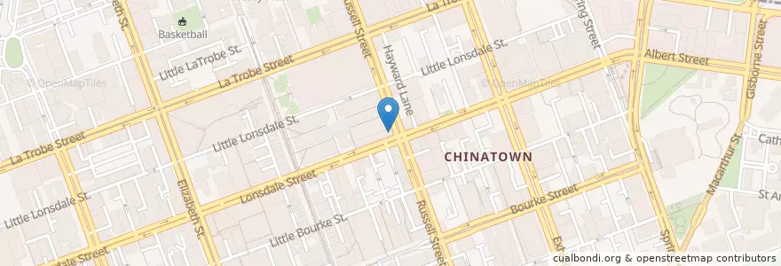 Mapa de ubicacion de china restaurant en Avustralya, Victoria, City Of Melbourne.