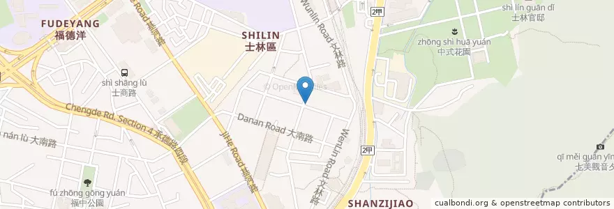 Mapa de ubicacion de 滿佳香漢堡店 en Taiwan, Neu-Taipeh, Taipeh, Shilin.