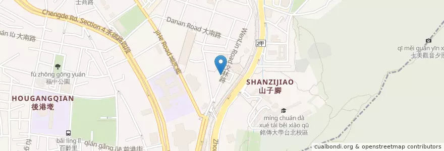 Mapa de ubicacion de 韓玉館 en Taiwan, New Taipei, Taipei, Shilin District.