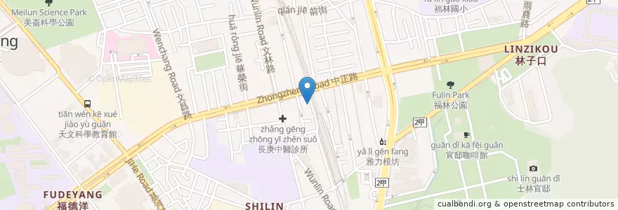 Mapa de ubicacion de 八方雲集 en Тайвань, Новый Тайбэй, Тайбэй, Шилинь.