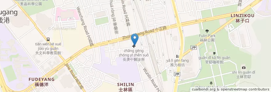 Mapa de ubicacion de 百八漁場 en Taïwan, Nouveau Taipei, Taipei, District De Shilin.