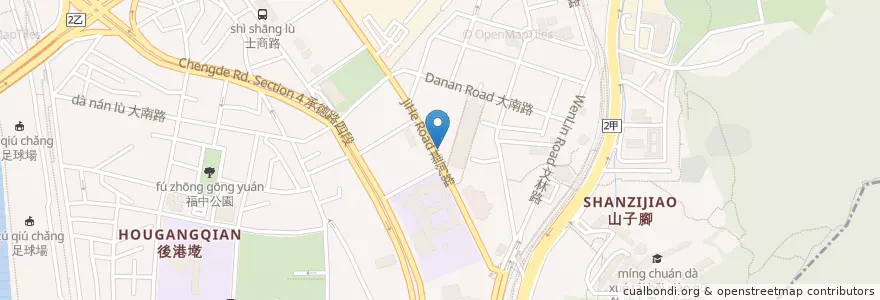 Mapa de ubicacion de 大餅包小餅 en 타이완, 신베이 시, 타이베이시, 스린 구.