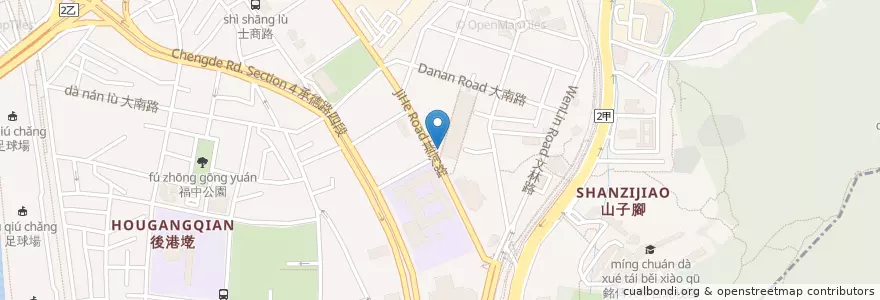 Mapa de ubicacion de 順來十全排骨 en Taiwan, 新北市, Taipé, 士林區.