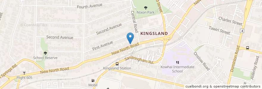Mapa de ubicacion de Phils Kitchen en 뉴질랜드, Auckland, Albert-Eden.