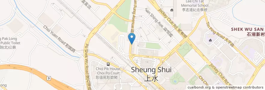 Mapa de ubicacion de 恆豐找換公司 en 中国, 香港, 广东省, 新界, 北區.