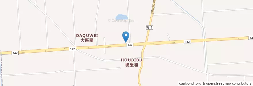 Mapa de ubicacion de 全國加油站 en Тайвань, Тайвань, Чжанхуа, 秀水鄉.