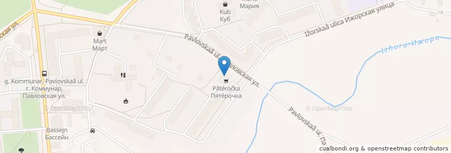 Mapa de ubicacion de Гранд en Russia, Северо-Западный Федеральный Округ, Oblast' Di Leningrado, Гатчинский Район, Коммунарское Городское Поселение.
