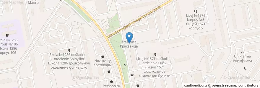 Mapa de ubicacion de Авто-Асс77 en Rússia, Distrito Federal Central, Москва, Северо-Западный Административный Округ, Район Северное Тушино.