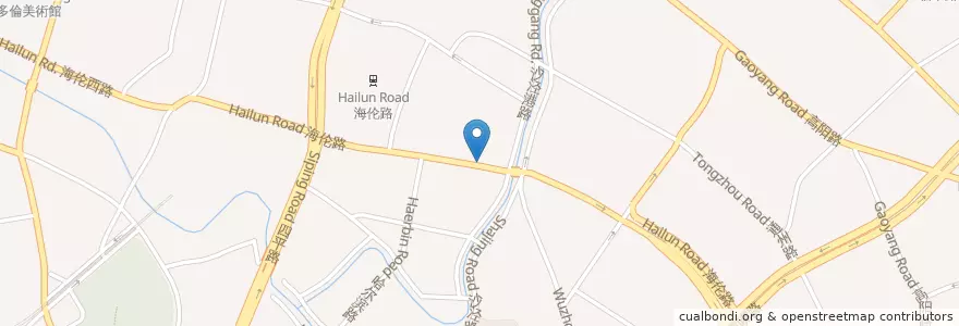 Mapa de ubicacion de 良友药店 en 中国, 上海市, 虹口区.