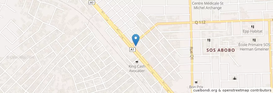 Mapa de ubicacion de Maquis bar Oxygène O₂ en ساحل العاج, أبيدجان, أبوبو.