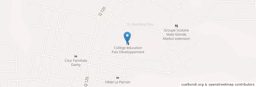 Mapa de ubicacion de Collège éducation Paix Développement en Ivoorkust, Abidjan, Abobo.