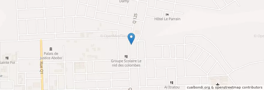 Mapa de ubicacion de Collège Christ Le Roi en Côte D’Ivoire, Abidjan, Abobo.
