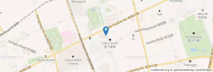 Mapa de ubicacion de 中国工商银行 en Chine, Shanghai, District De Huangpu.