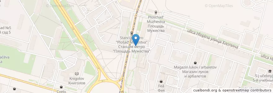 Mapa de ubicacion de Бистро en Rusia, Северо-Западный Федеральный Округ, Óblast De Leningrado, San Petersburgo, Калининский Район, Округ Академическое.