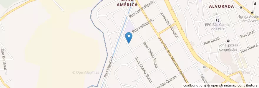Mapa de ubicacion de Igreja Adventista em Nova América en Brasile, Regione Sudest, Espírito Santo, Região Geográfica Intermediária De Vitória, Região Metropolitana Da Grande Vitória, Vila Velha, Microrregião Vitória.