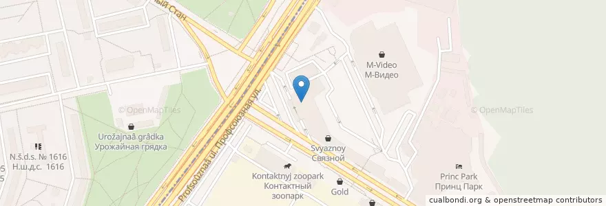 Mapa de ubicacion de Фора Банк en 러시아, Центральный Федеральный Округ, Москва, Юго-Западный Административный Округ, Район Ясенево.