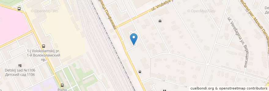 Mapa de ubicacion de Молочная кухня en روسيا, Центральный Федеральный Округ, Москва, Район Сокол.