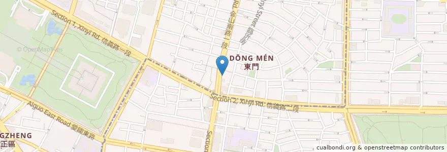Mapa de ubicacion de 小南門傻瓜乾麵 en 타이완, 신베이 시, 타이베이시.