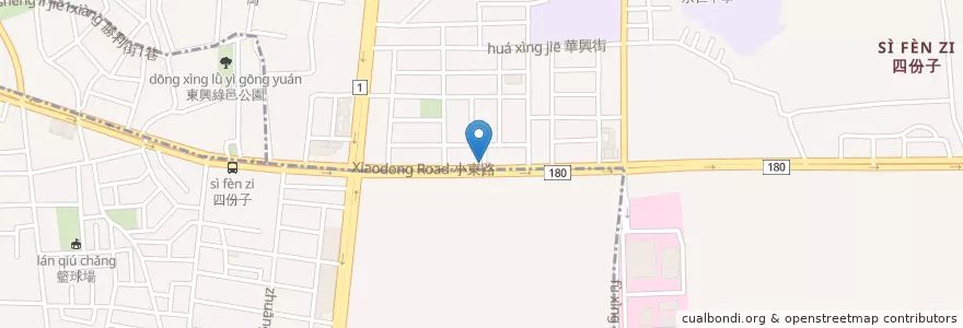 Mapa de ubicacion de 多麼胖早午餐 en Taiwan, Tainan, Yongkang District.