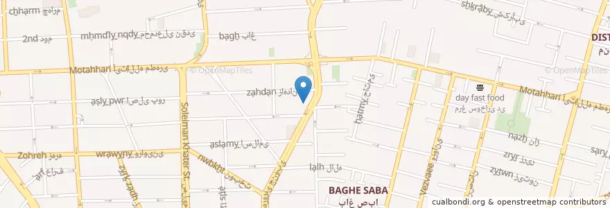 Mapa de ubicacion de بانک سپه en Irão, Teerã, شهرستان تهران, Teerã, بخش مرکزی شهرستان تهران.