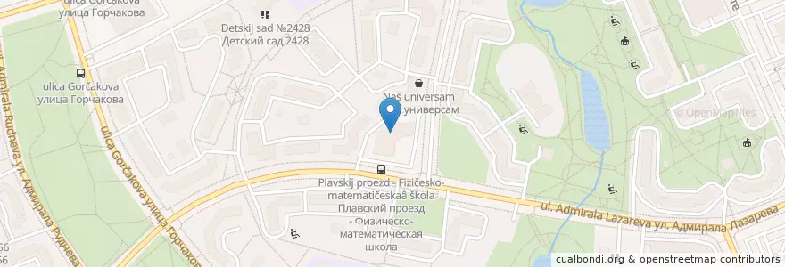 Mapa de ubicacion de Sberbank en Russia, Central Federal District, Moscow, South-Western Administrative Okrug, Yuzhnoye Butovo District.