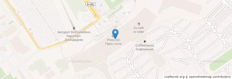 Mapa de ubicacion de Paprika en Rusia, Центральный Федеральный Округ, Московская Область, Городской Округ Домодедово.