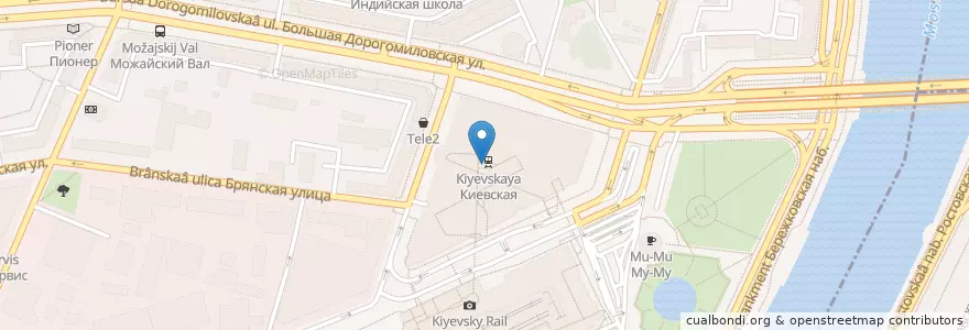 Mapa de ubicacion de Елки-Палки en Rusia, Distrito Federal Central, Москва, Западный Административный Округ.