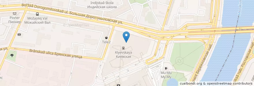 Mapa de ubicacion de CoffeeShopeCompany en Rusia, Distrito Federal Central, Москва, Западный Административный Округ.