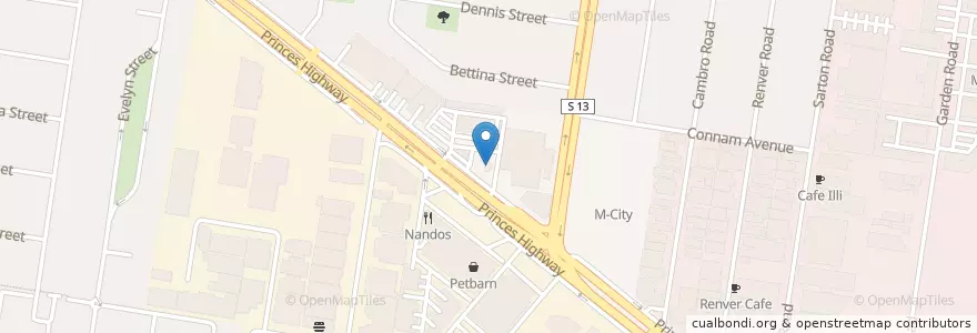 Mapa de ubicacion de Europcar en Australia, Victoria, City Of Monash.