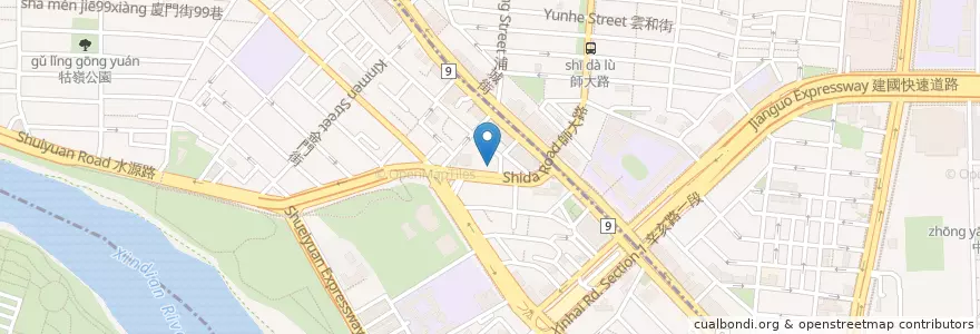 Mapa de ubicacion de Cookout野酷戶外料理餐酒 午茶 en تایوان, 新北市, تایپه, 中正區.