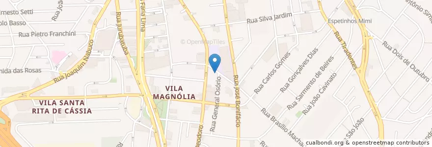 Mapa de ubicacion de Bar do Bolinho en 브라질, 남동지방, 상파울루, Região Geográfica Intermediária De São Paulo, Região Metropolitana De São Paulo, Região Imediata De São Paulo, São Bernardo Do Campo.