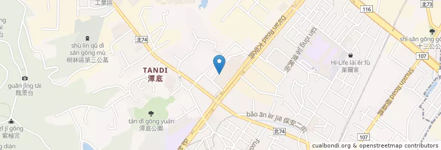 Mapa de ubicacion de 爭鮮迴轉壽司 en 타이완, 신베이 시, 수린 구.