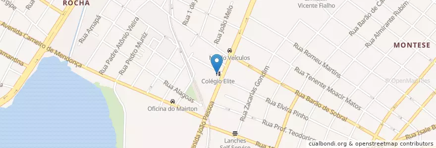 Mapa de ubicacion de Colégio Elite en البَرَازِيل, المنطقة الشمالية الشرقية, سيارا, Região Geográfica Intermediária De Fortaleza, Microrregião De Fortaleza, فورتاليزا.