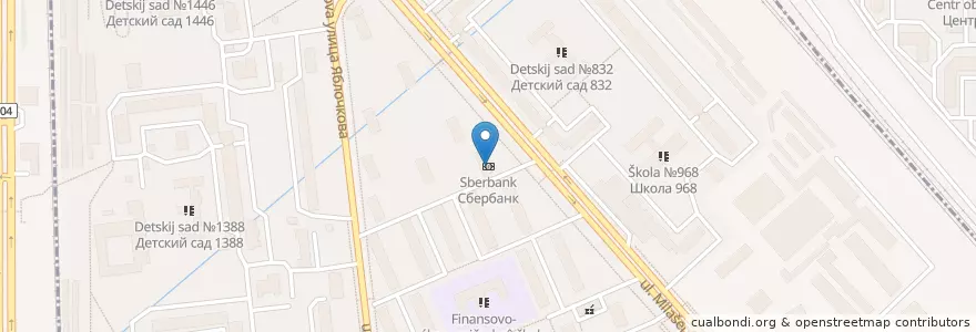 Mapa de ubicacion de Сбербанк en Rusia, Distrito Federal Central, Москва, Северо-Восточный Административный Округ, Бутырский Район.