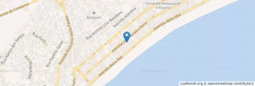 Mapa de ubicacion de Restaurante e Pizzaria Xica & Xico en ブラジル, 南東部地域, エスピリト サント, Microrregião Guarapari, Região Geográfica Intermediária De Vitória, Guarapari, Região Metropolitana Da Grande Vitória.