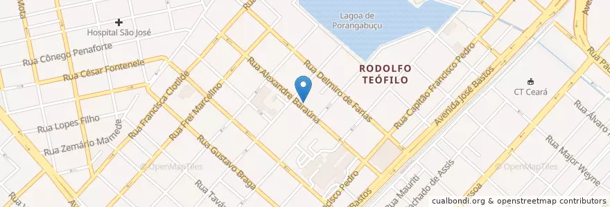 Mapa de ubicacion de Vera Restaurante en البَرَازِيل, المنطقة الشمالية الشرقية, سيارا, Região Geográfica Intermediária De Fortaleza, Microrregião De Fortaleza, فورتاليزا.