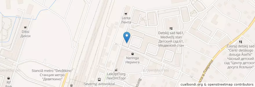 Mapa de ubicacion de Инвитро en Russland, Föderationskreis Nordwest, Oblast Leningrad, Всеволожский Район, Муринское Городское Поселение.