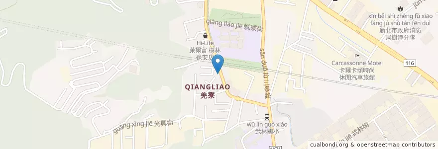 Mapa de ubicacion de JSP 呷尚寶 en Тайвань, Новый Тайбэй, 樹林區.