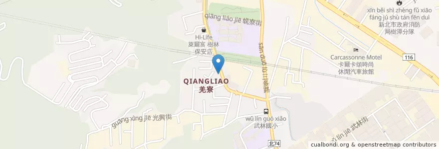 Mapa de ubicacion de 浩鑫車體工藝 en Taïwan, Nouveau Taipei, Shulin.