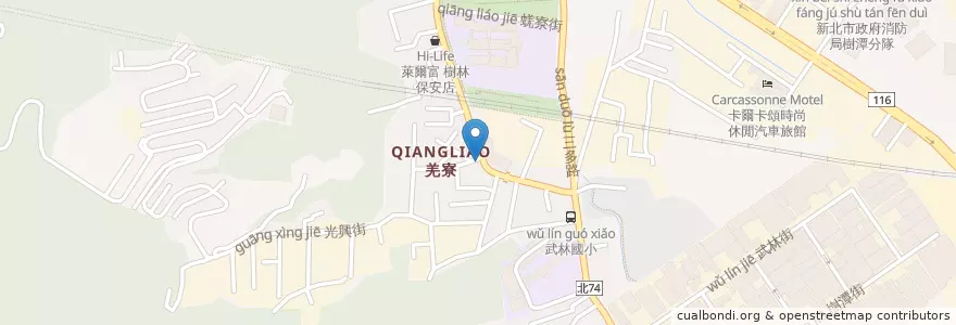 Mapa de ubicacion de 保安藥局 en 臺灣, 新北市, 樹林區.