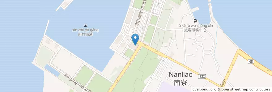 Mapa de ubicacion de 哈利波特租車 en Тайвань, Тайвань, Синьчжу, 北區.