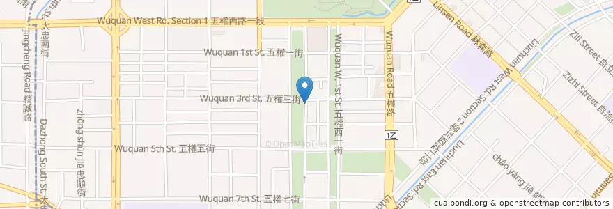 Mapa de ubicacion de 大和屋懷石料理 en Taïwan, Taichung, 西區.