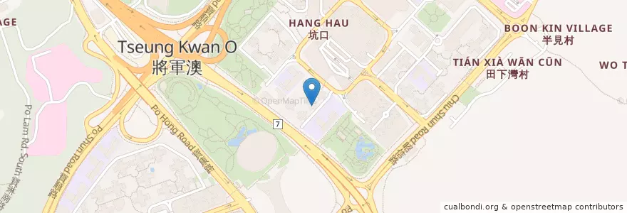 Mapa de ubicacion de Tong flat 32F D en China, Cantão, Hong Kong, Novos Territórios, 西貢區 Sai Kung District.