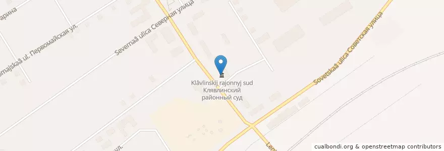 Mapa de ubicacion de Клявлинский районный суд en Russia, Volga Federal District, Samara Oblast, Klyavlinsky District, Сельское Поселение Станция Клявлино.
